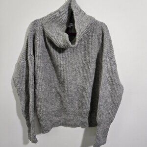 Calvin Klein high turtleneck sweater gray size L